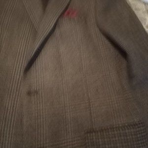 Tallia 40L Brown Tweed Jacket with Black Suede Collar